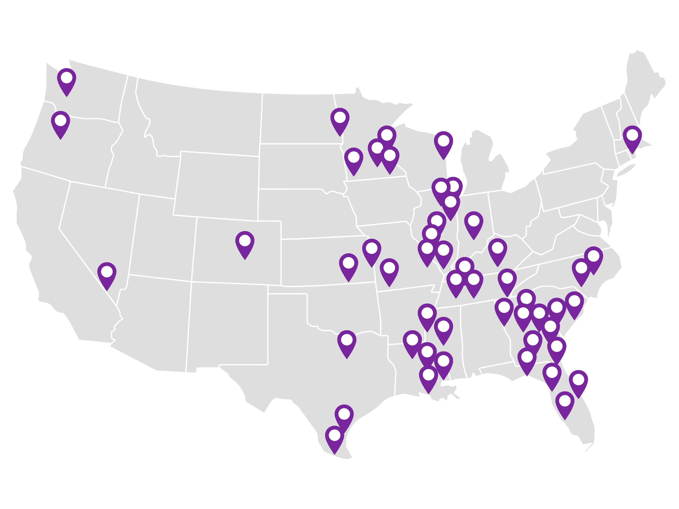Caddison Visuals Service Map