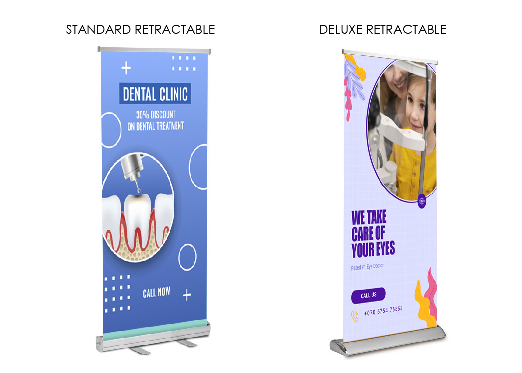 Standard and Retractable Banner Stands