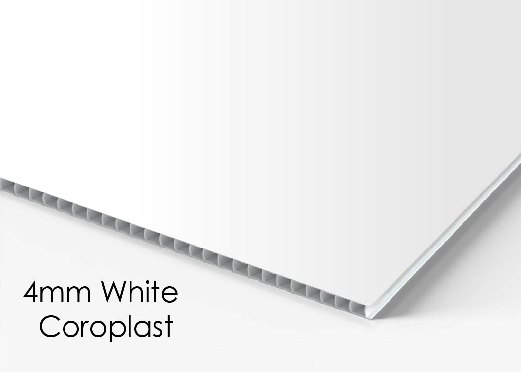 Sandwich Boards - Insert 4mm White Coroplast