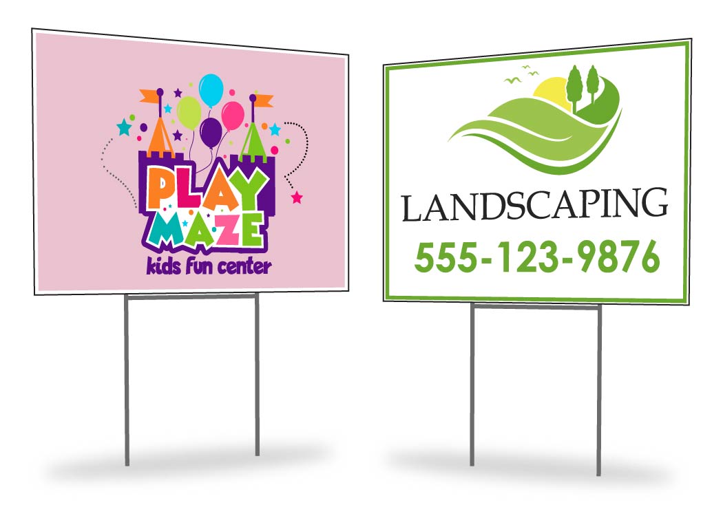 Yard Signs with stakes