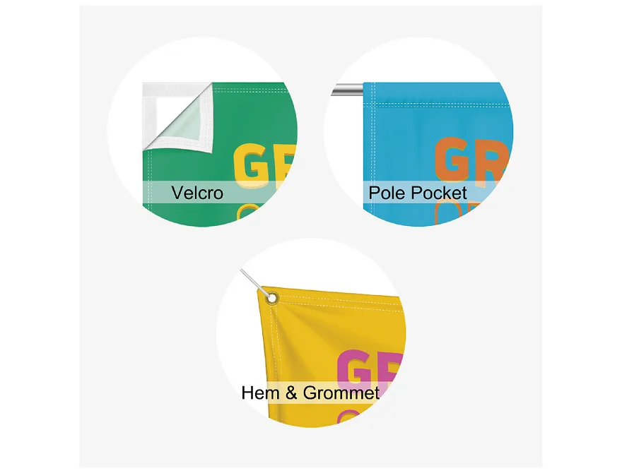 fabric banner finishing options