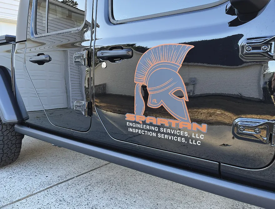 spartan engineering vehicle stickers